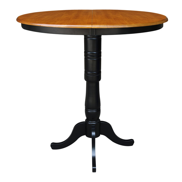 August Grove® Madeline Bar Height Extendable Pedestal Dining Table
